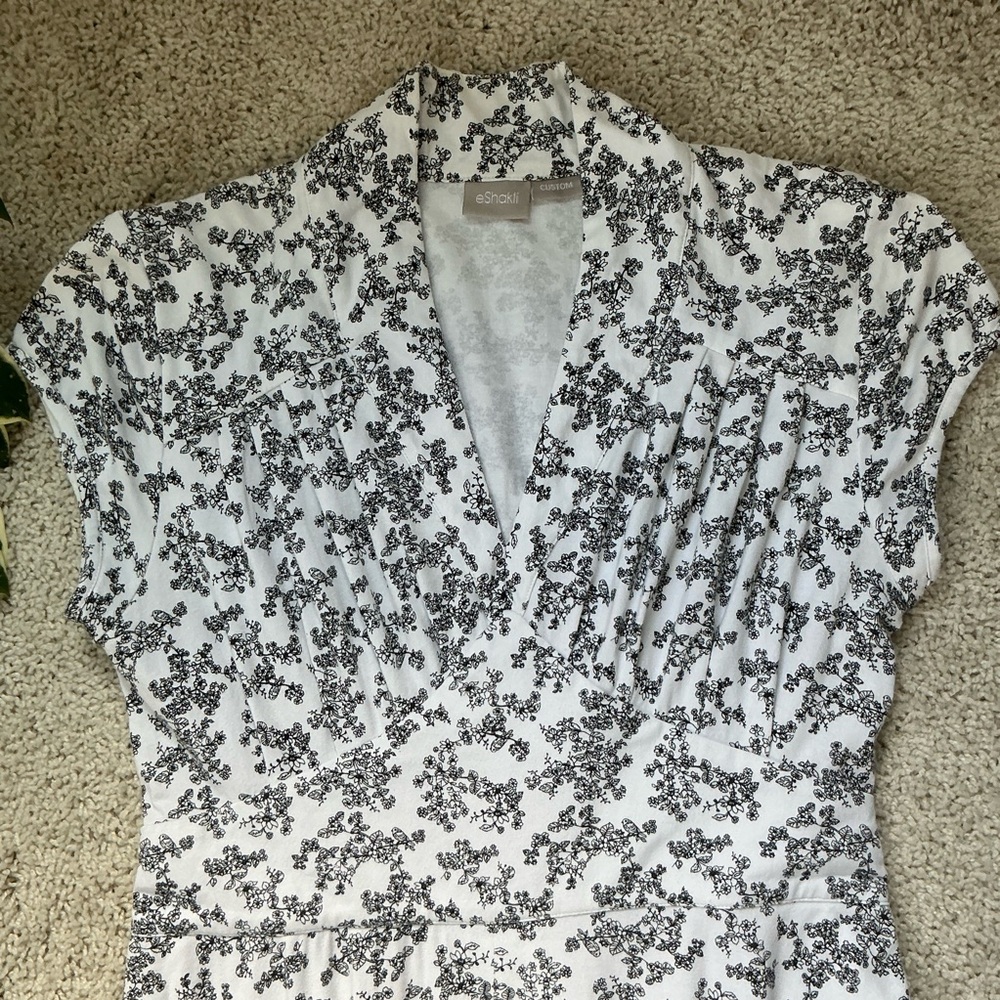 eShakti Vintage Inspired Short Sleeved Dress - Picture 2 of 8